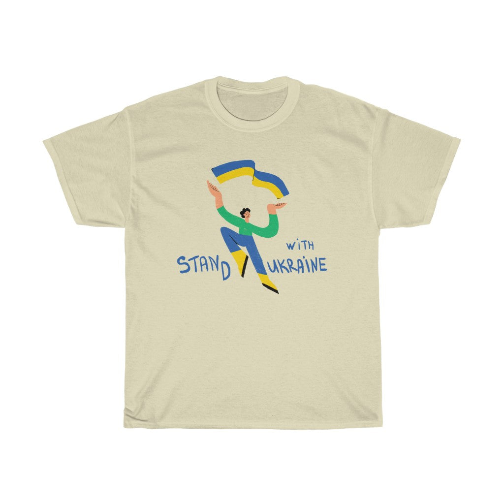Stand With Ukraine by Kati Prusenko Unisex Heavy Cotton T-Shirt
