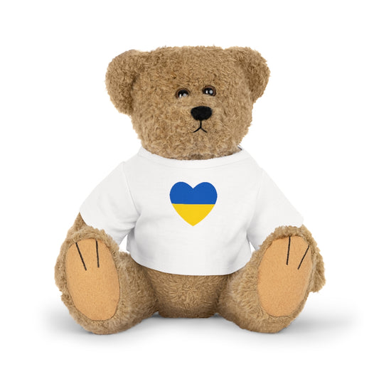 Plush Toy with Heart T-Shirt