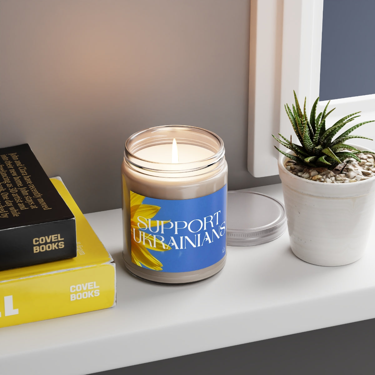 Support Ukrainians - 100% Soy Wax Scented Candle (lasts 50-60h)