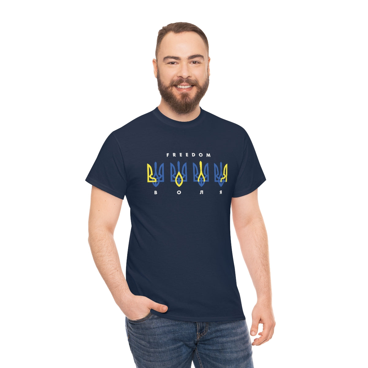 Freedom by Mykola Matviichuk Unisex Cotton T-Shirt