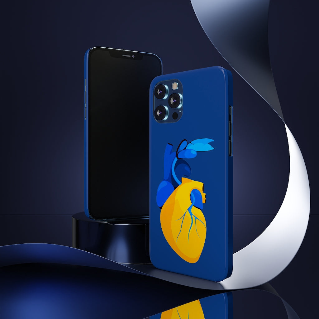 Ukraine Heart Slim Phone Case