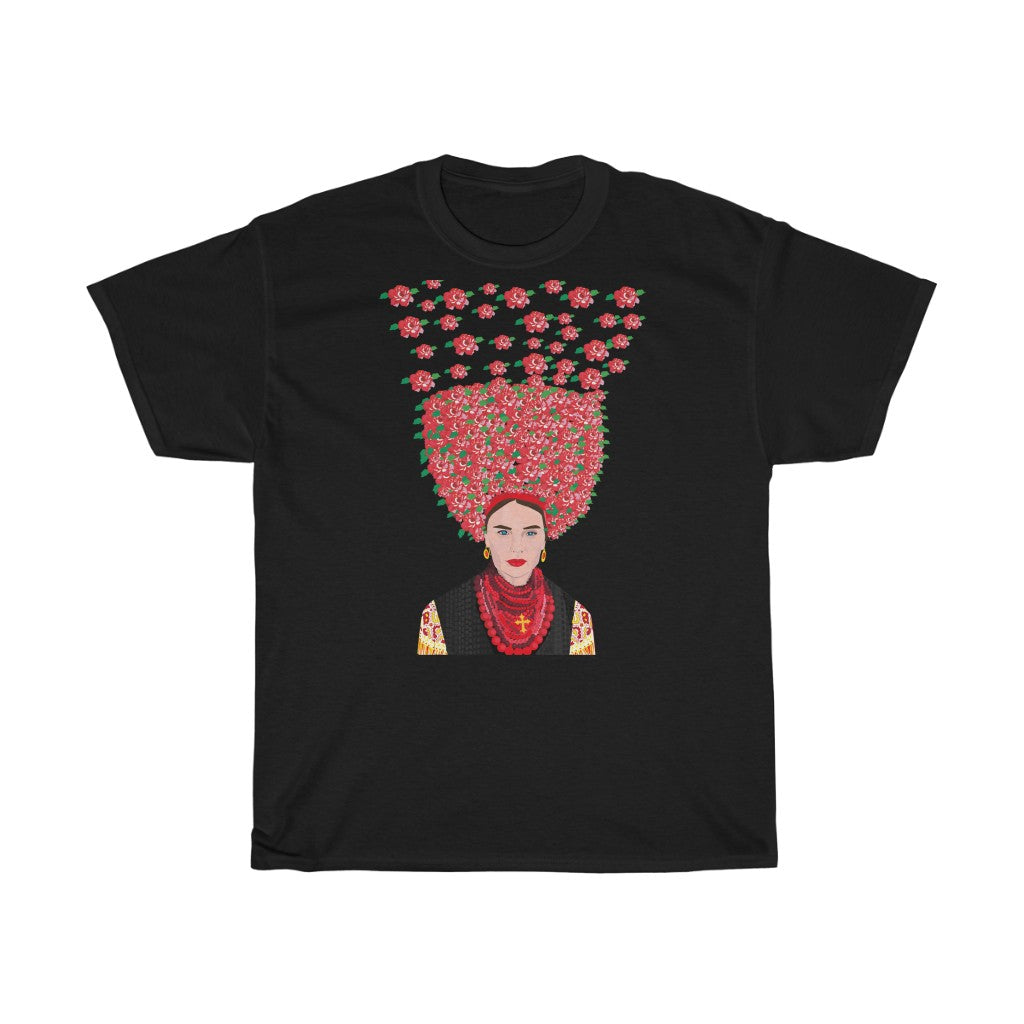 Ukrainian girl by Anastasiia Dodul Unisex Cotton T-Shirt