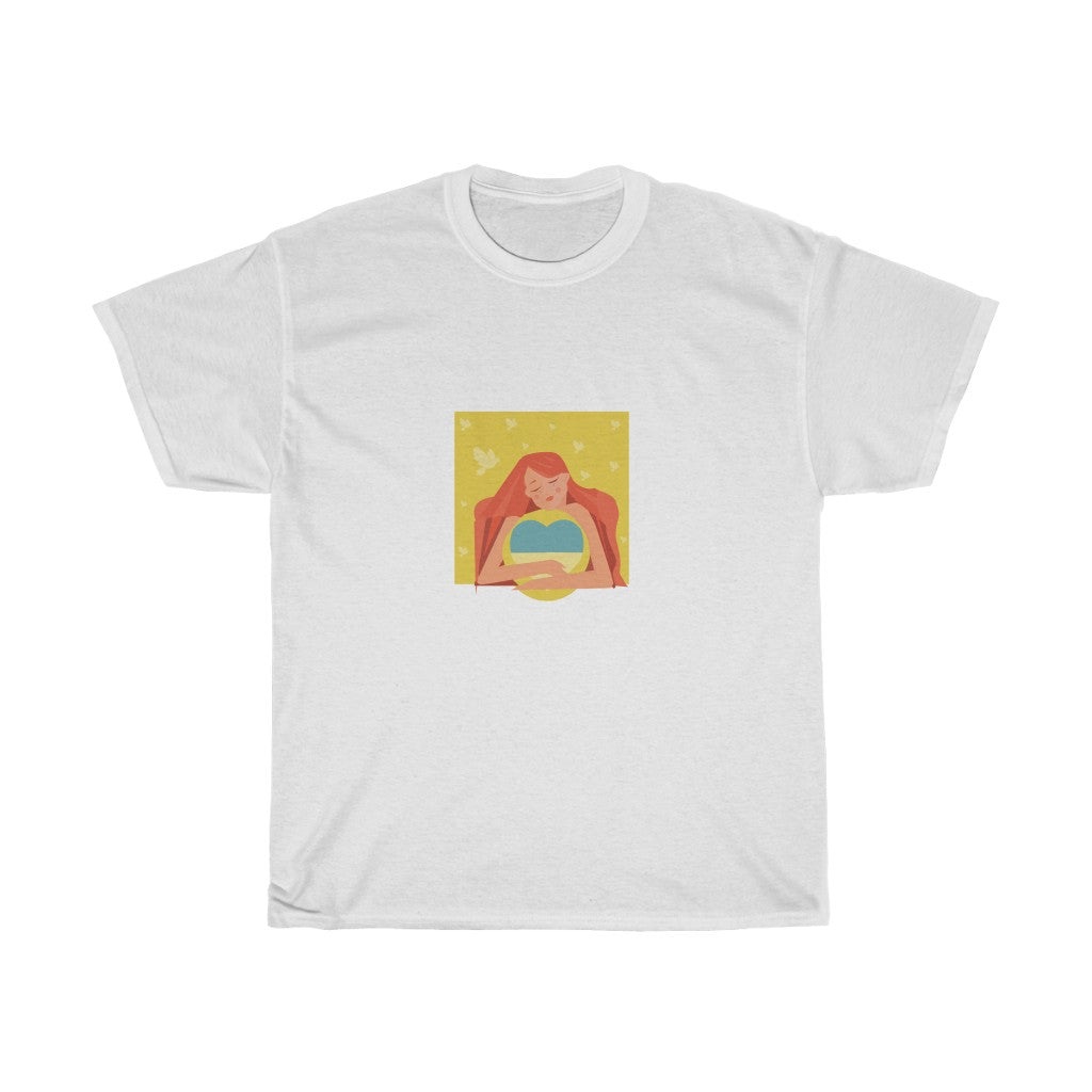 Ukrainisch von Anastasiia Dodul Unisex T-Shirt aus Baumwolle