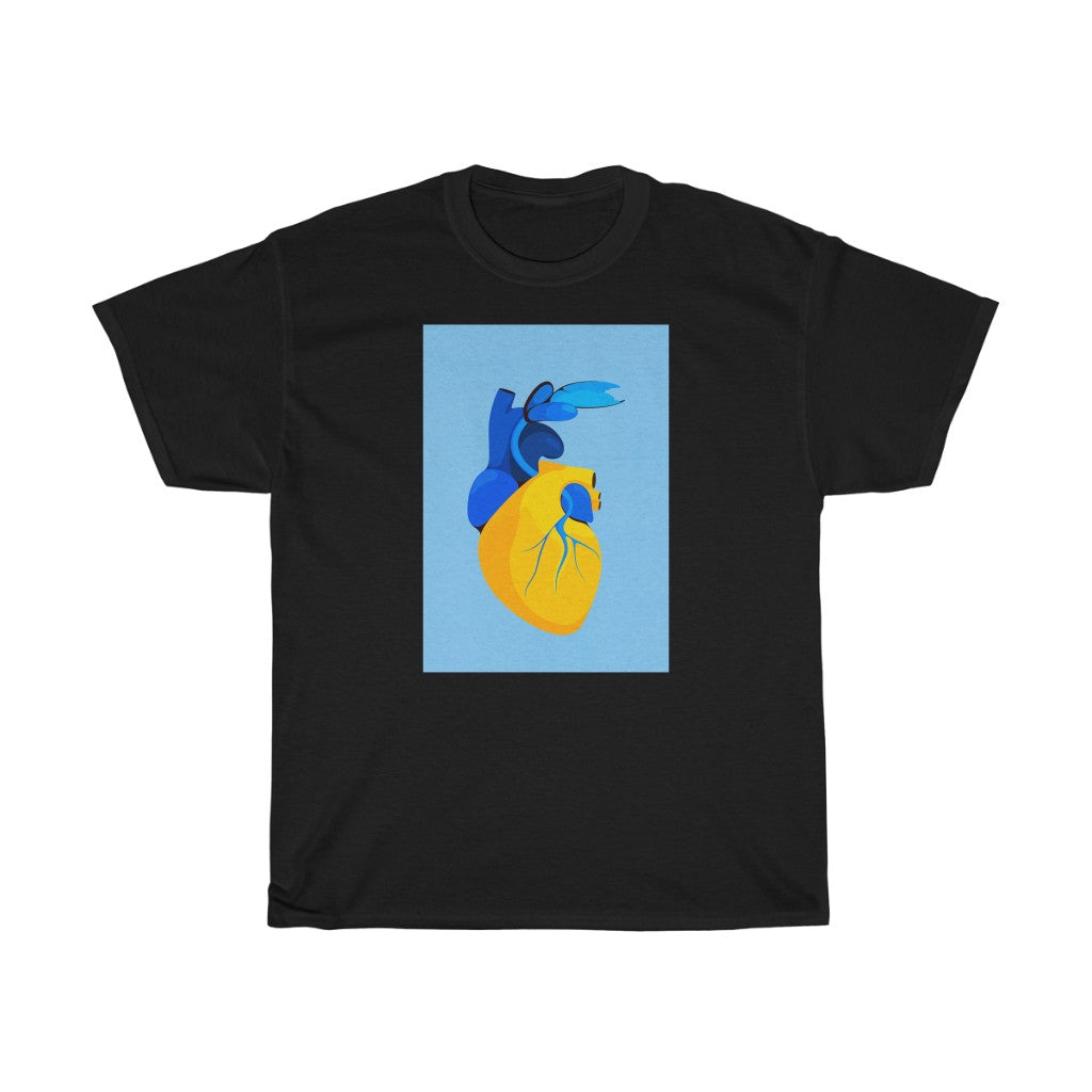 Hearts for Ukraine by Eglė Plytnikaitė Unisex Cotton T-Shirt