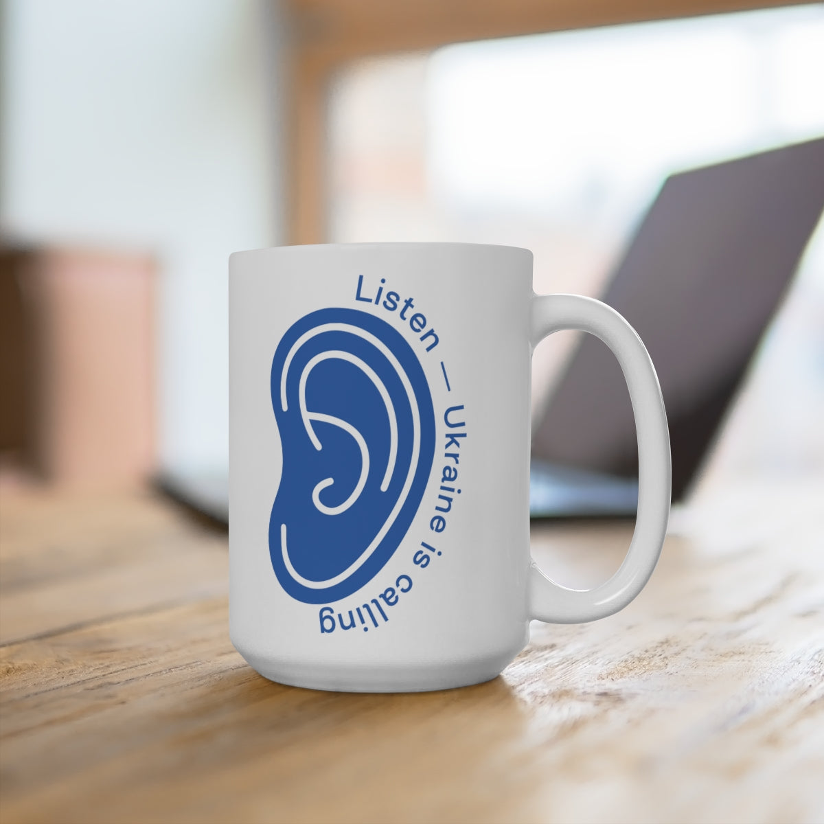 Listen To Ukraine's Call - Ceramic Mug