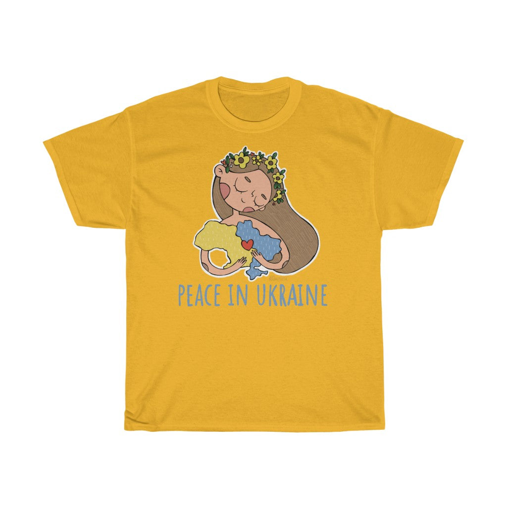 Peace In Ukraine by Svetlana Zarytskaja Unisex Cotton T-Shirt