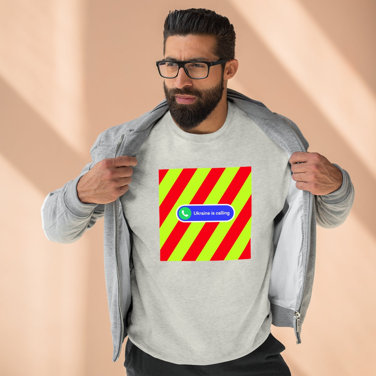 Donated To Ukraine - Unisex Premium Crewneck Sweatshirt