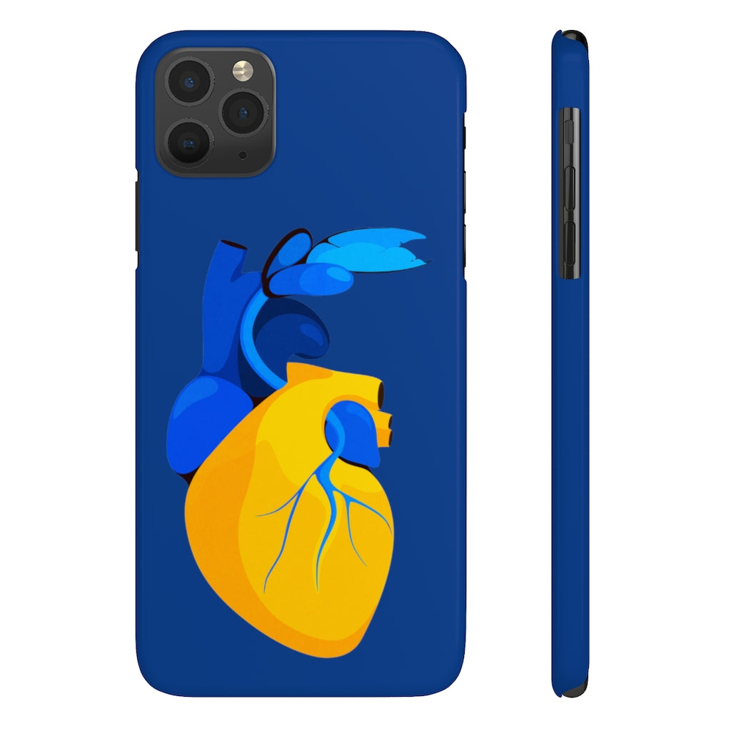Ukraine Heart Slim Phone Case