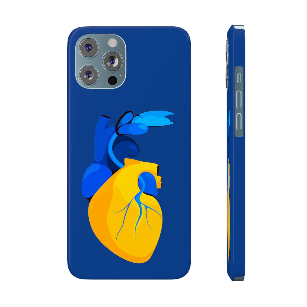 Ukraine Heart Slim Phone Case