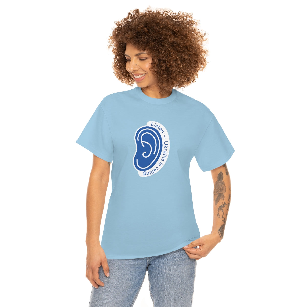 Hören Sie den Anruf der Ukraine - Unisex-T-Shirt