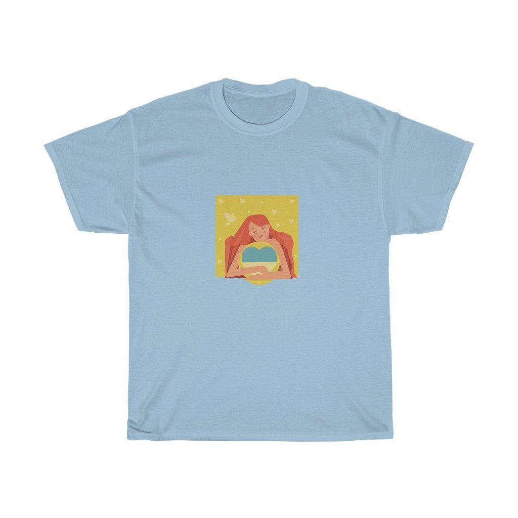 Ukrainisch von Anastasiia Dodul Unisex T-Shirt aus Baumwolle