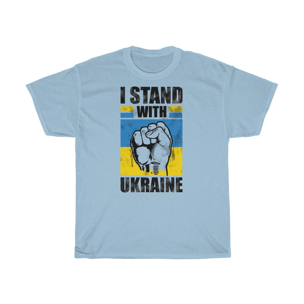 I Stand With Ukraine Unisex Cotton T-Shirt