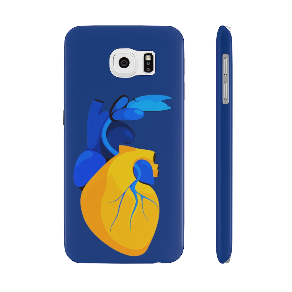 Ukraine Heart Slim Phone Case