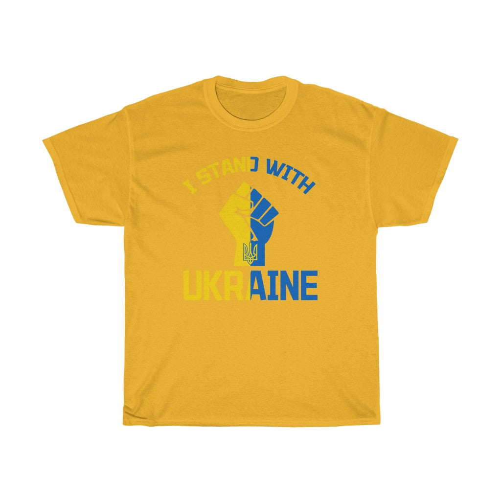 I Stand With Ukraine Unisex Cotton T-Shirt