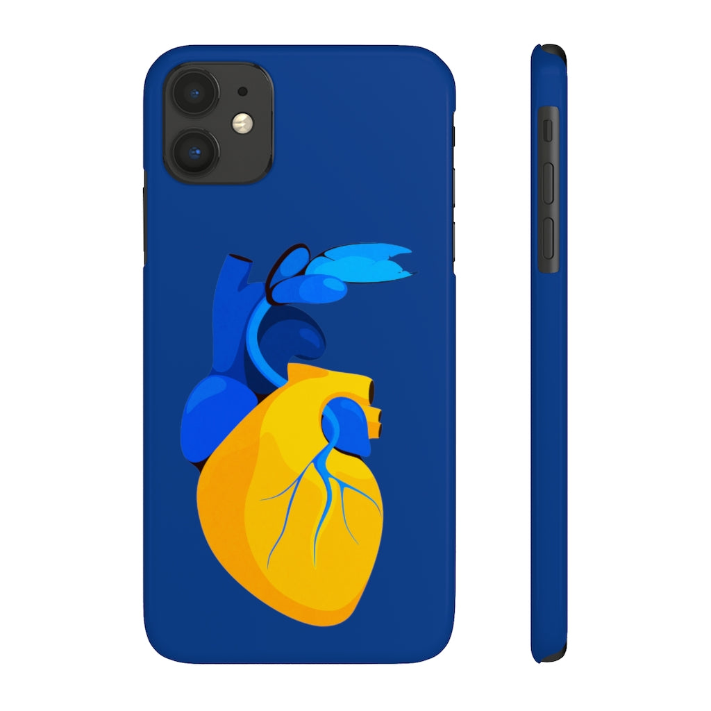 Ukraine Heart Slim Phone Case