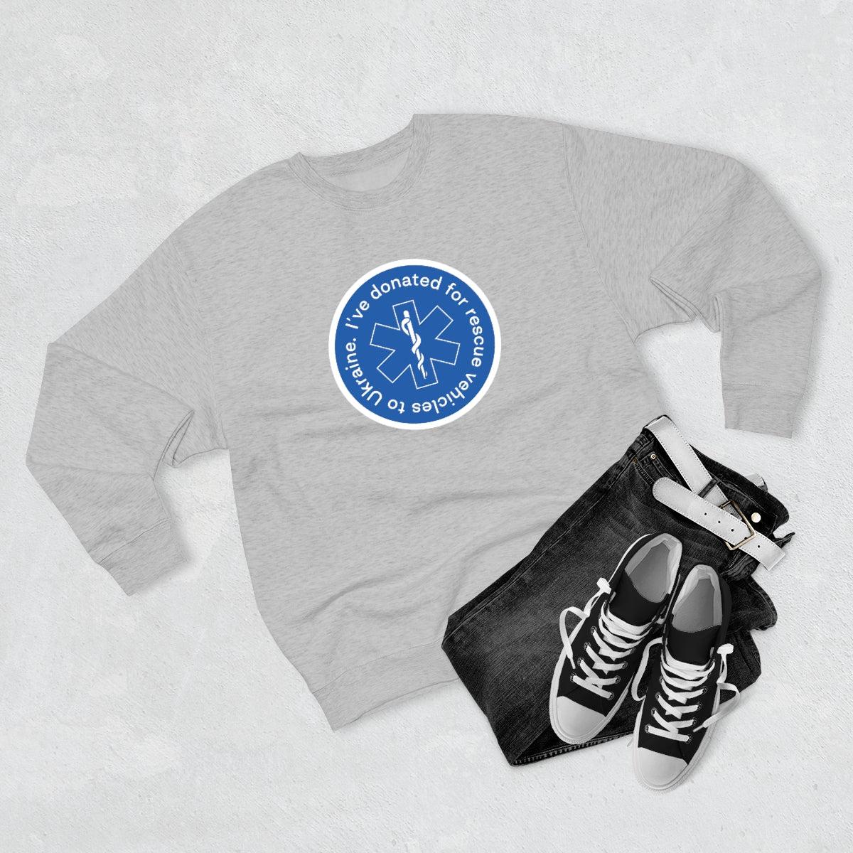 Donated - Unisex Premium Crewneck Sweatshirt