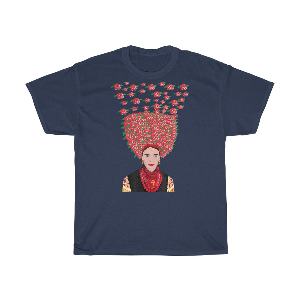 Ukrainian girl by Anastasiia Dodul Unisex Cotton T-Shirt