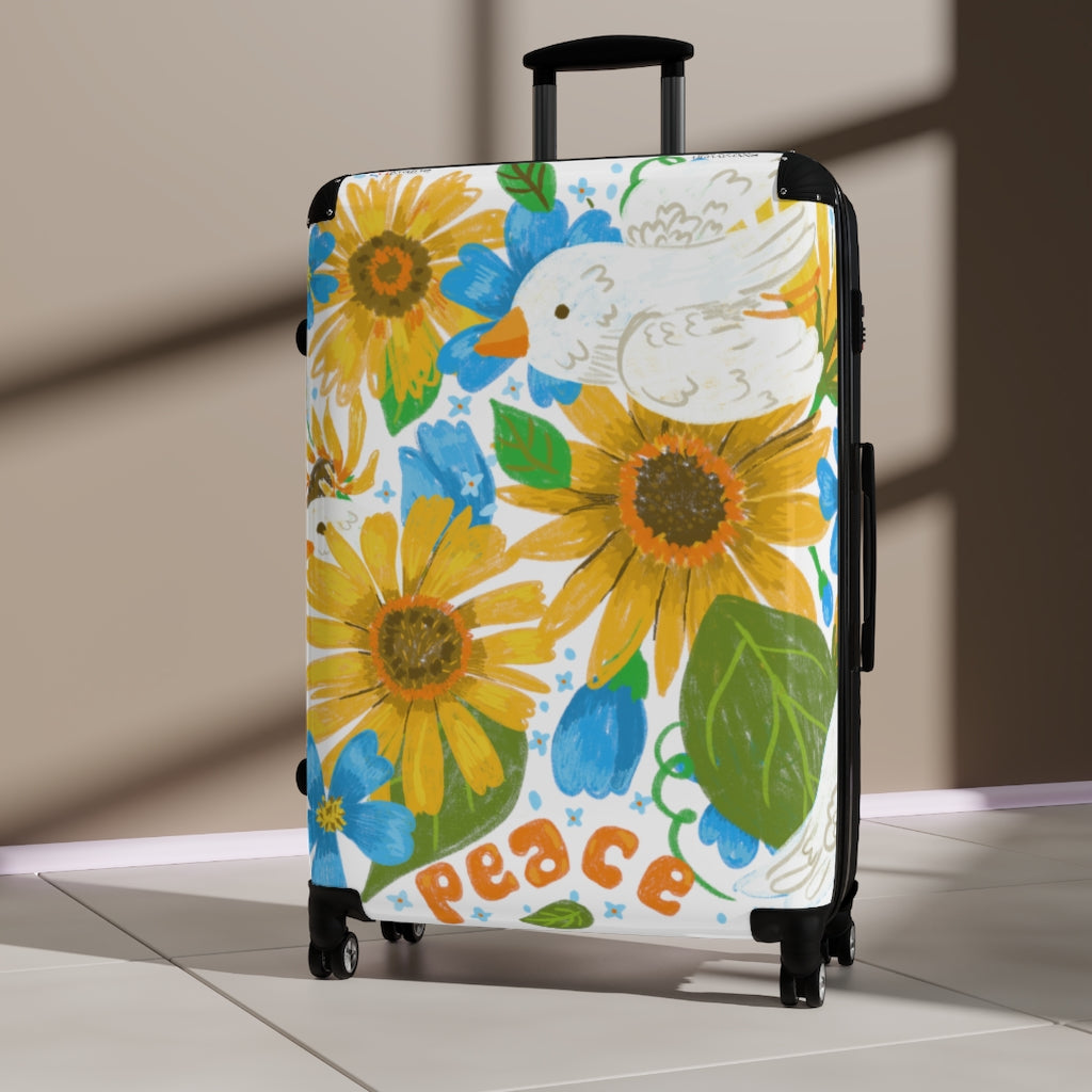 Peace For Ukraine by Jolly Dragons Suitcase
