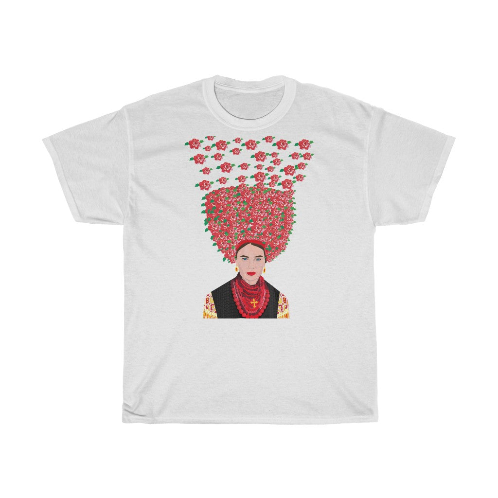 Ukrainian girl by Anastasiia Dodul Unisex Cotton T-Shirt