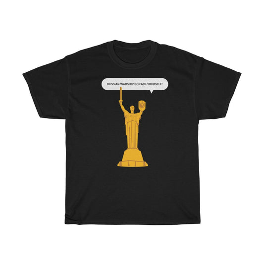 Mutterland von Oksana Fedko Unisex T-Shirt aus Baumwolle