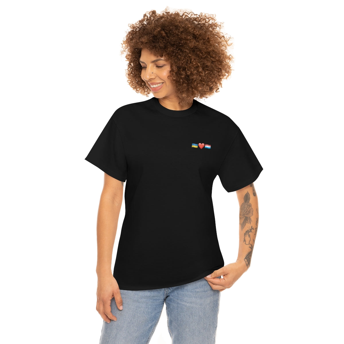 Luxemburgs Unterstützung - doppelseitiges Unisex-T-Shirt