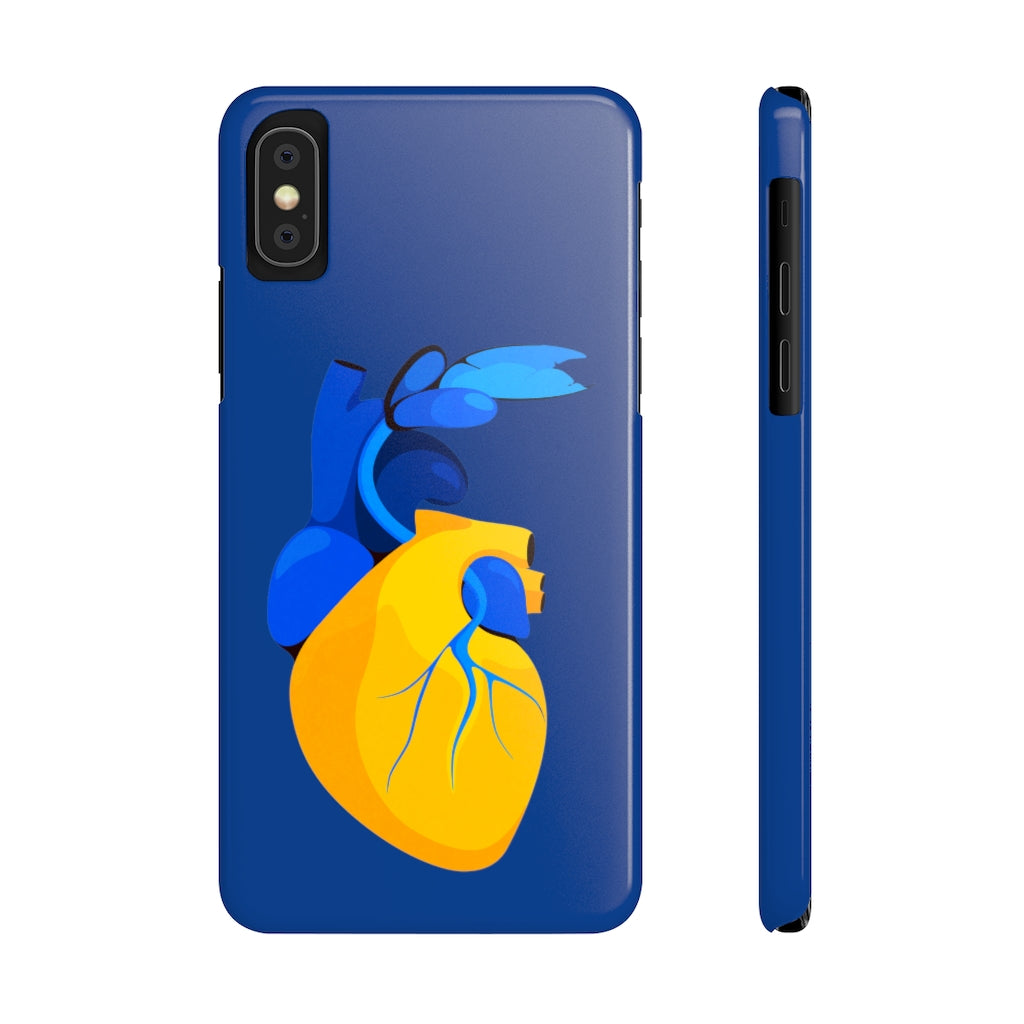 Ukraine Heart Slim Phone Case