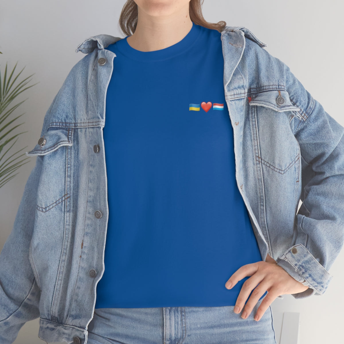 Luxemburgs Unterstützung - doppelseitiges Unisex-T-Shirt
