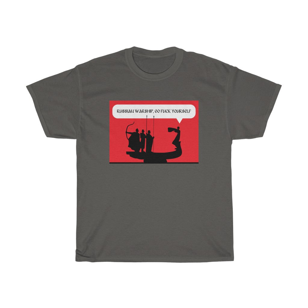 Kyi Shek Horiv eng by Oksana Fedko Unisex Cotton T-Shirt