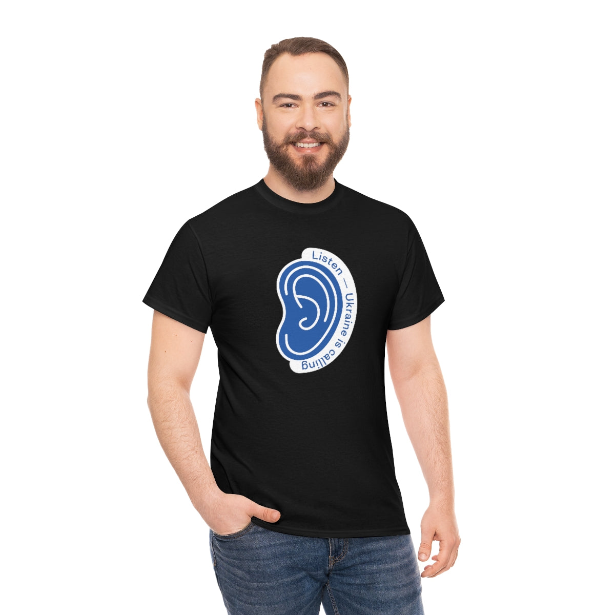 Hören Sie den Anruf der Ukraine - Unisex-T-Shirt
