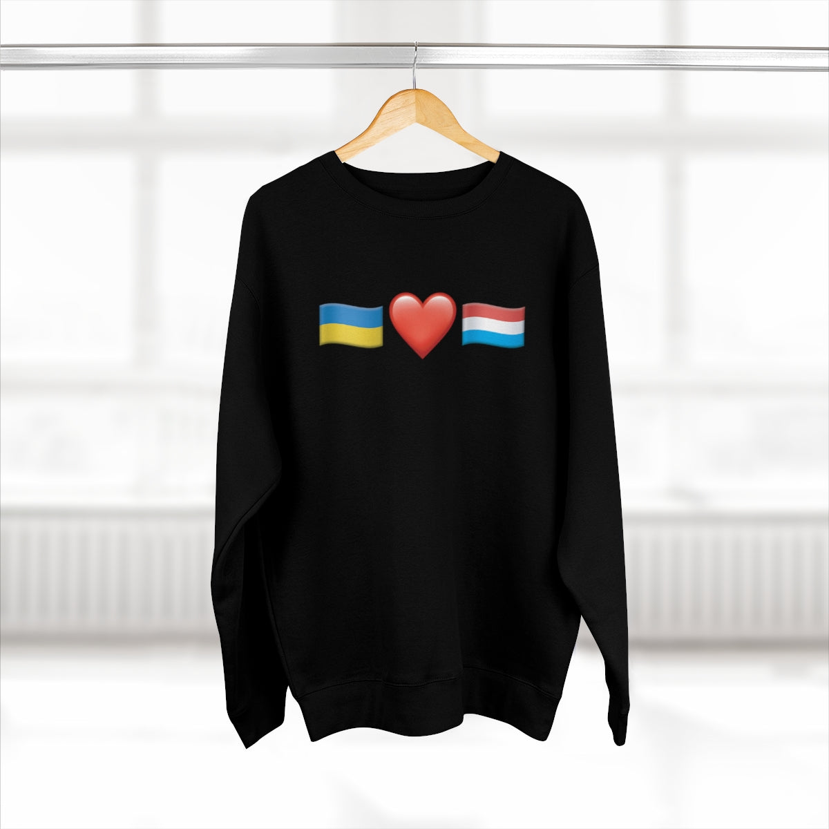 Luxembourg's Support - Unisex Premium Crewneck Sweatshirt