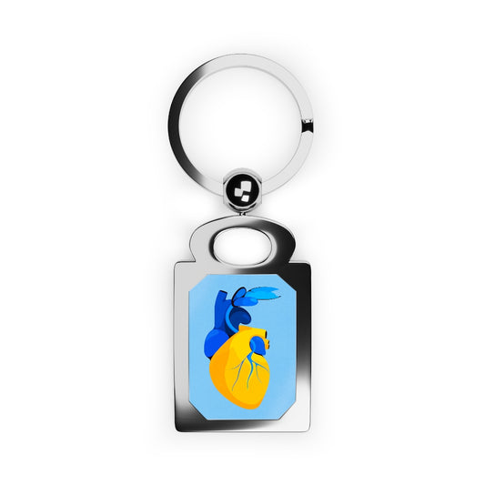 Hearts For Ukraine by Eglė Plytnikaitė Rectangle Photo Keyring