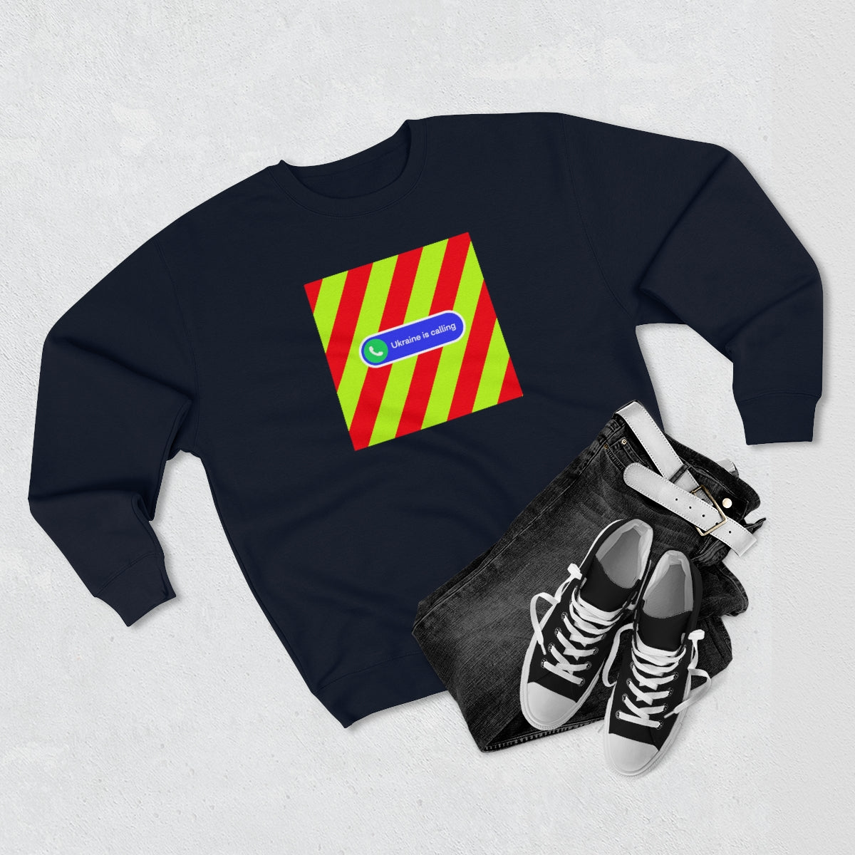 Donated To Ukraine - Unisex Premium Crewneck Sweatshirt