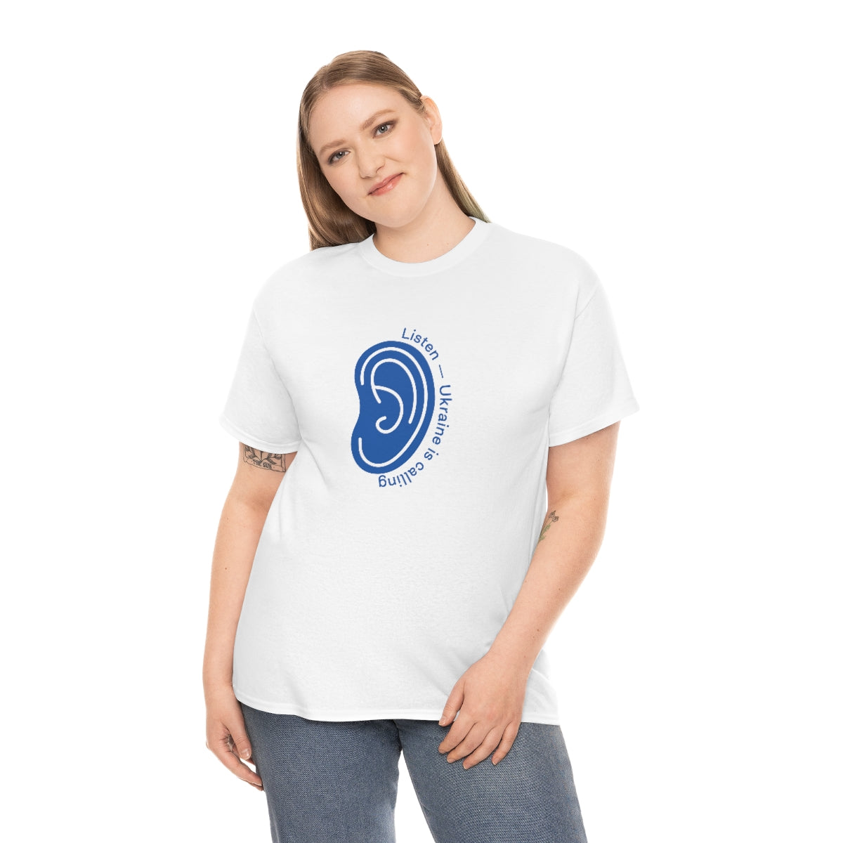 Hören Sie den Anruf der Ukraine - Unisex-T-Shirt