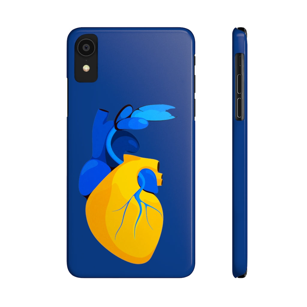 Ukraine Heart Slim Phone Case