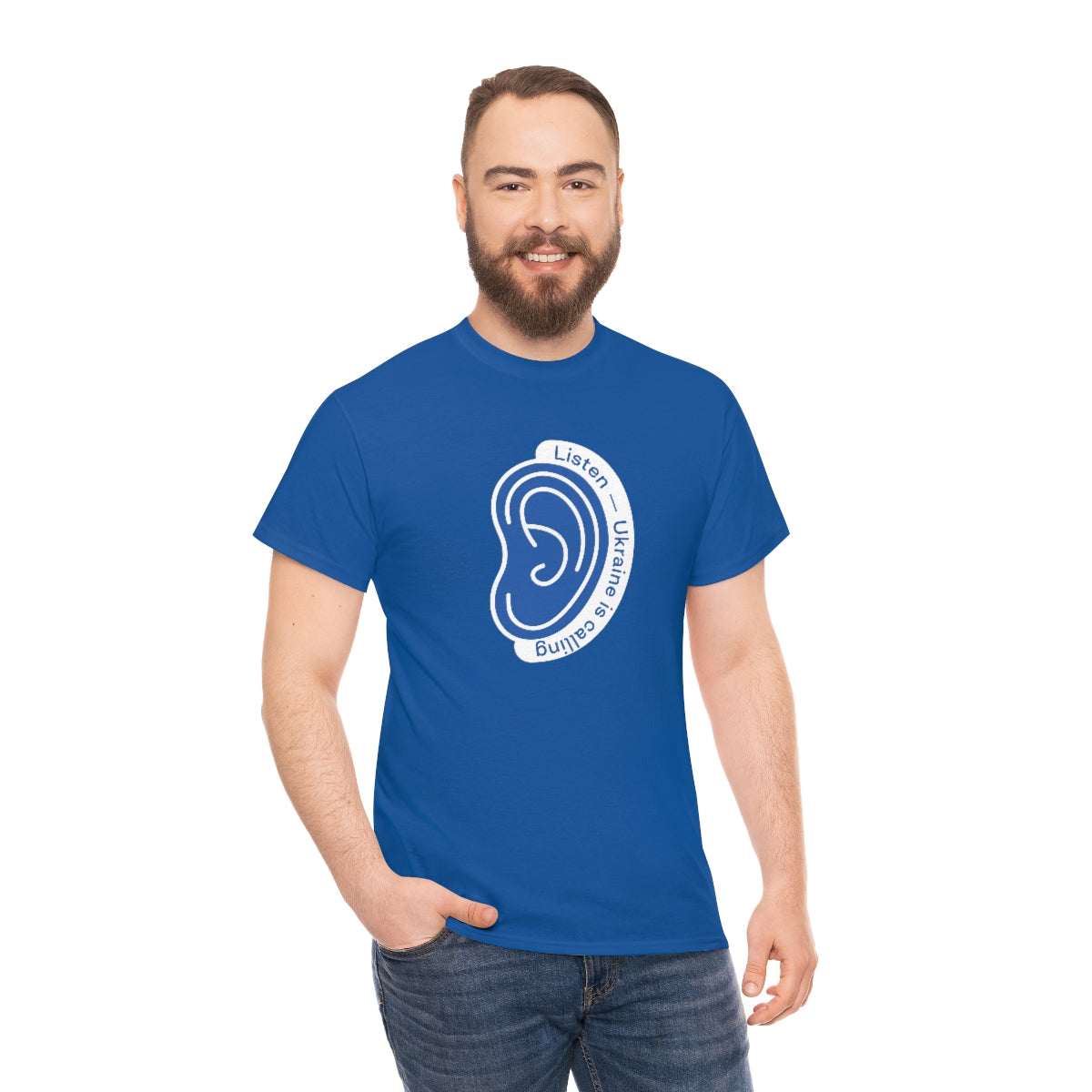Hören Sie den Anruf der Ukraine - Unisex-T-Shirt