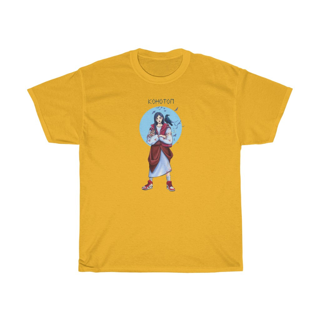 Konotop Girl by Natasha Le Unisex Cotton T-Shirt