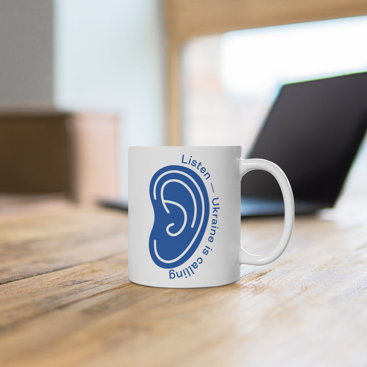 Listen To Ukraine's Call - Ceramic Mug