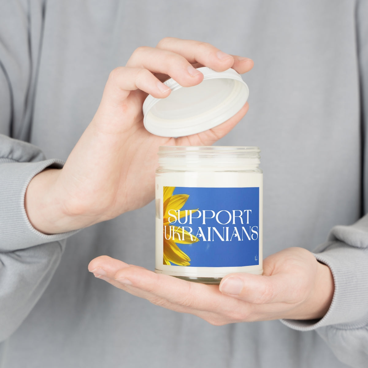 Support Ukrainians - 100% Soy Wax Scented Candle (lasts 50-60h)
