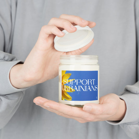 Support Ukrainians - 100% Soy Wax Scented Candle (lasts 50-60h)