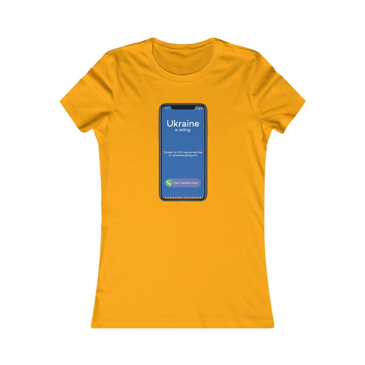 Ukraine Is Calling Screenshot - Women's Favorite Tee