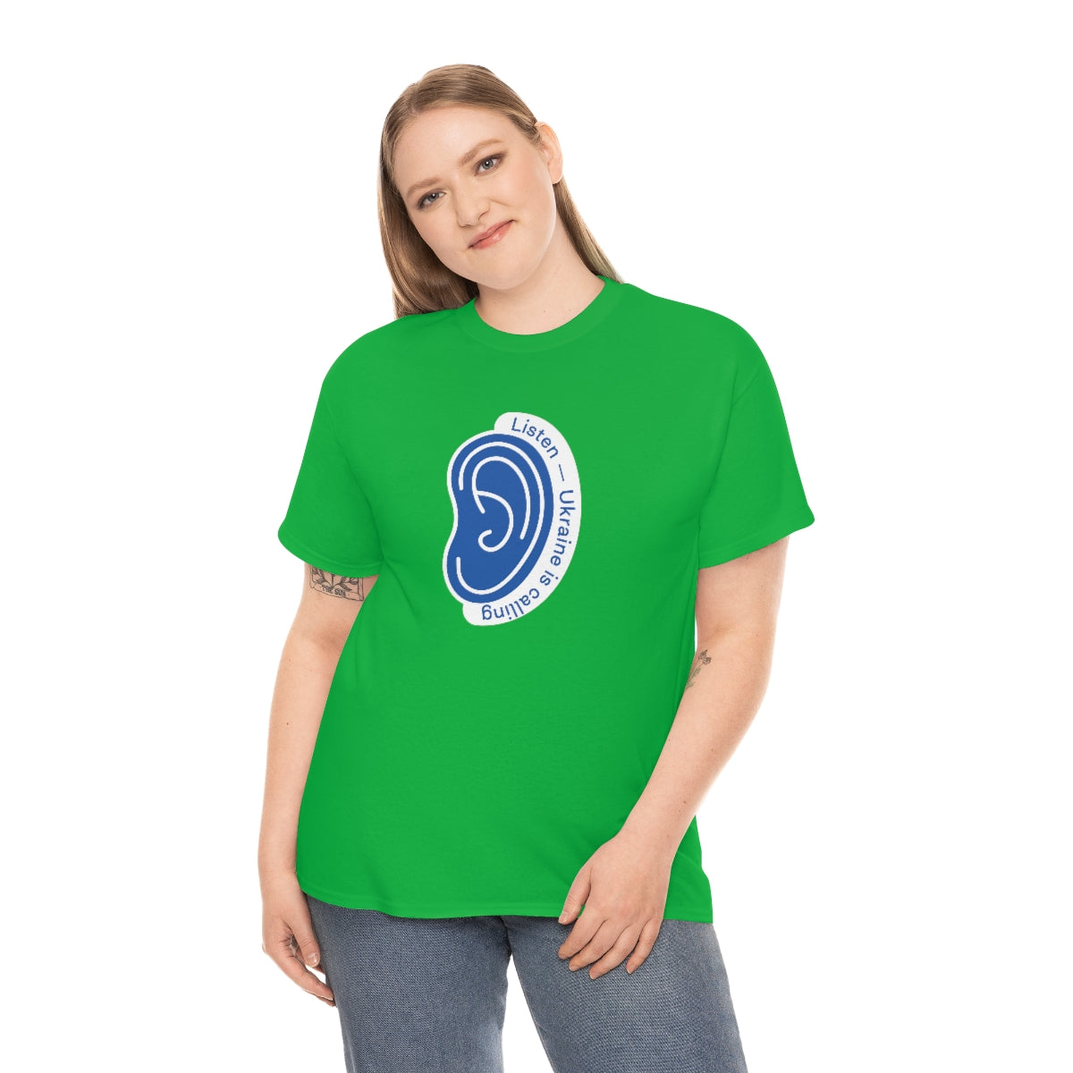 Hören Sie den Anruf der Ukraine - Unisex-T-Shirt