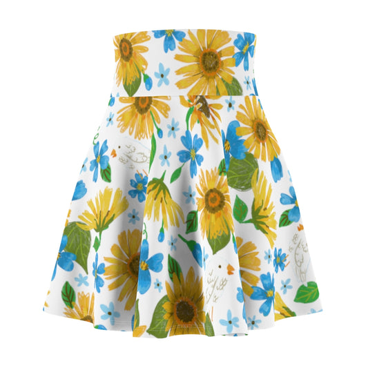 Frieden für die Ukraine Muster von Jolly Dragons Skater Rock für Frauen