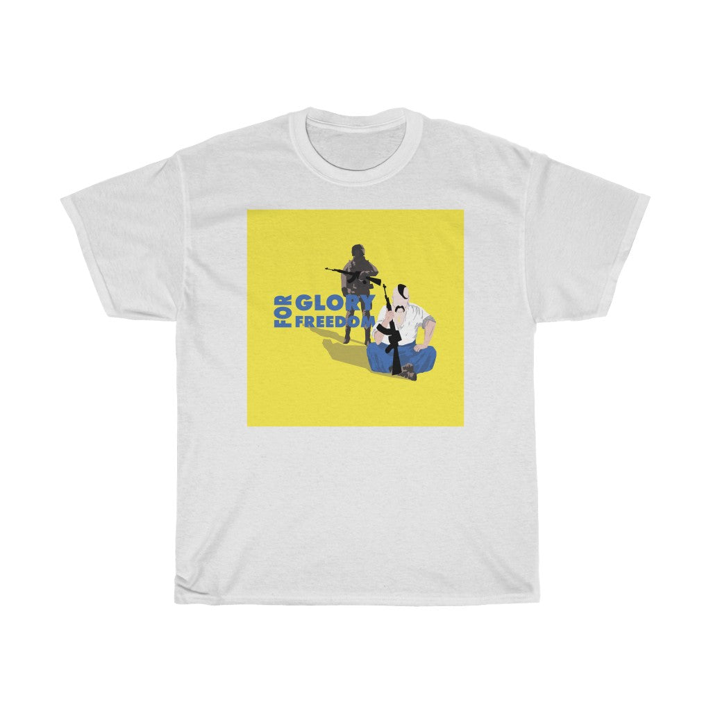 For Glory, For Freedom by Mykola Matviichuk Unisex Cotton T-Shirt