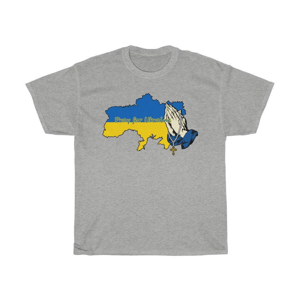 Pray For Ukraine Unisex Cotton T-Shirt