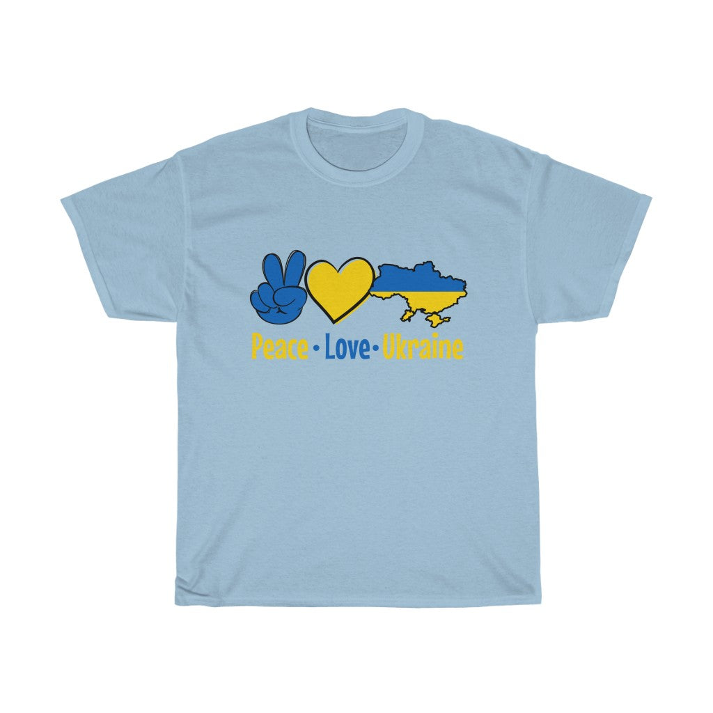 Peace Love Ukraine Unisex Cotton T-Shirt