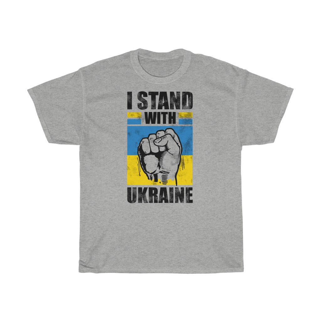 I Stand With Ukraine Unisex Cotton T-Shirt