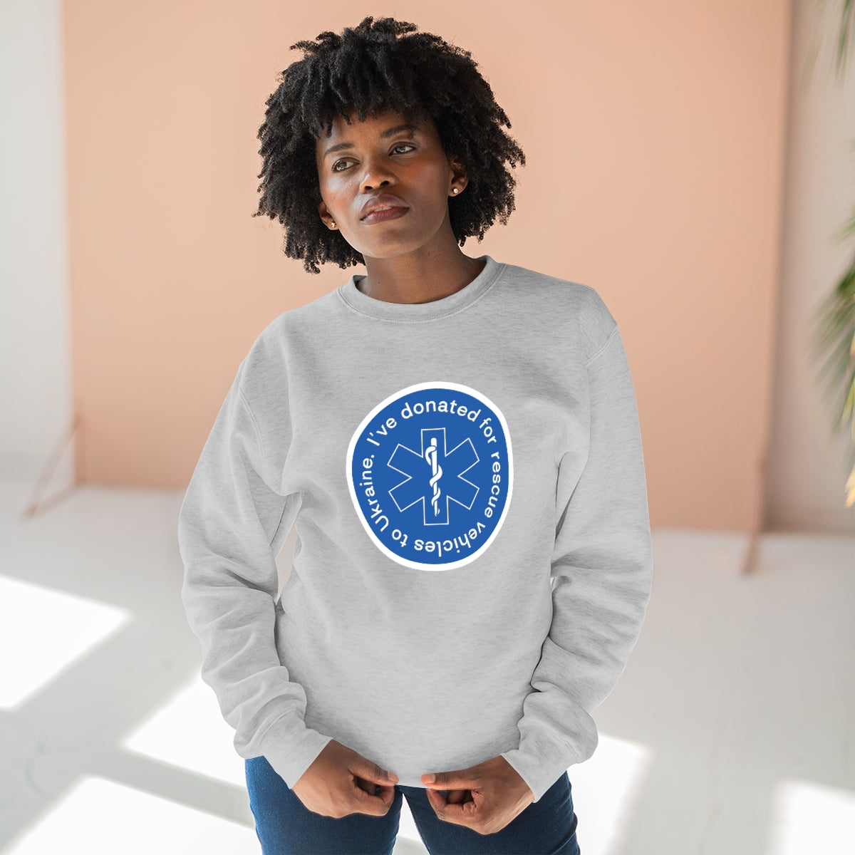 Donated - Unisex Premium Crewneck Sweatshirt