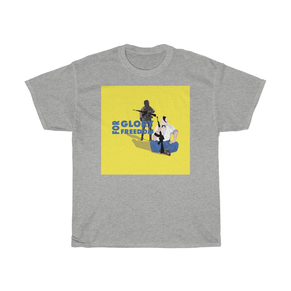For Glory, For Freedom by Mykola Matviichuk Unisex Cotton T-Shirt