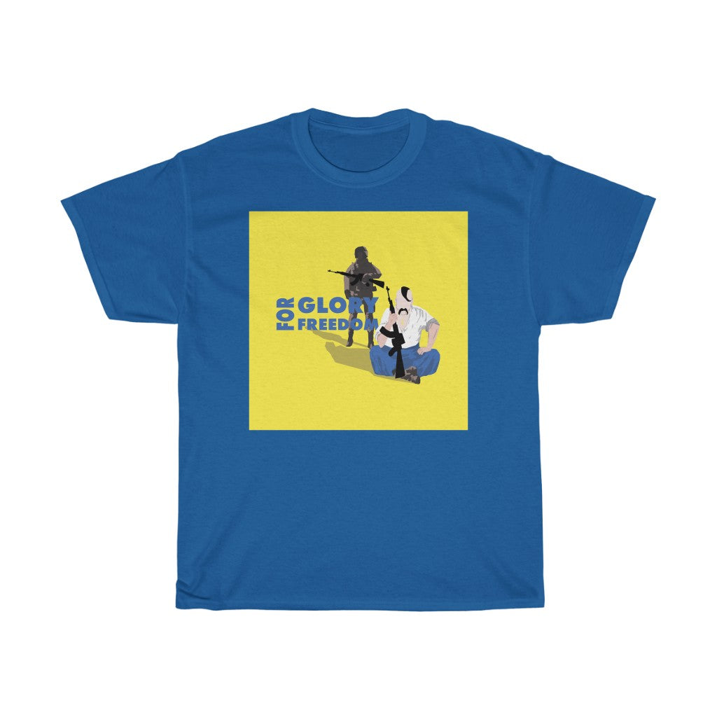 For Glory, For Freedom by Mykola Matviichuk Unisex Cotton T-Shirt