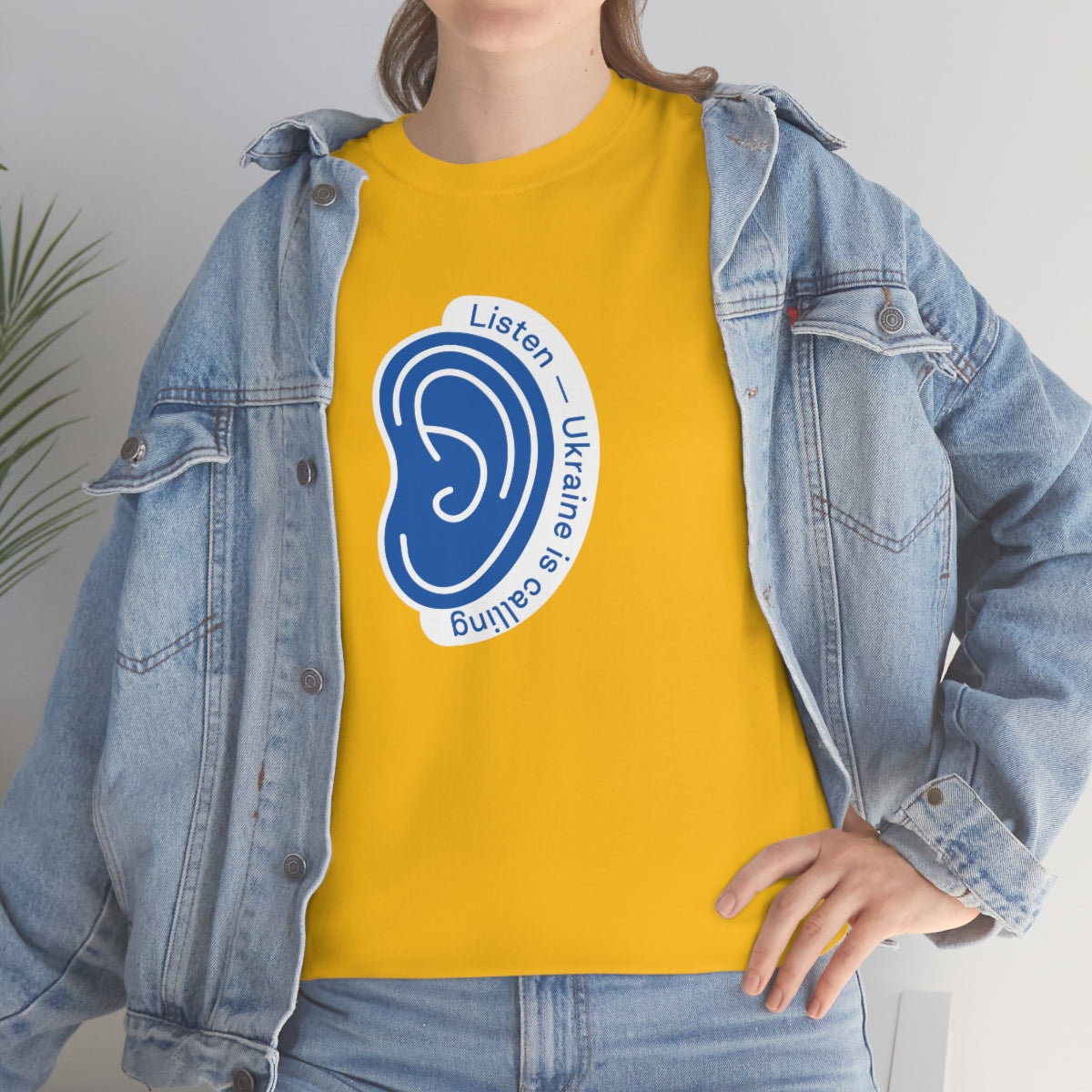 Hören Sie den Anruf der Ukraine - Unisex-T-Shirt